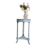 Guéridon, table d’appoint bleu ciel