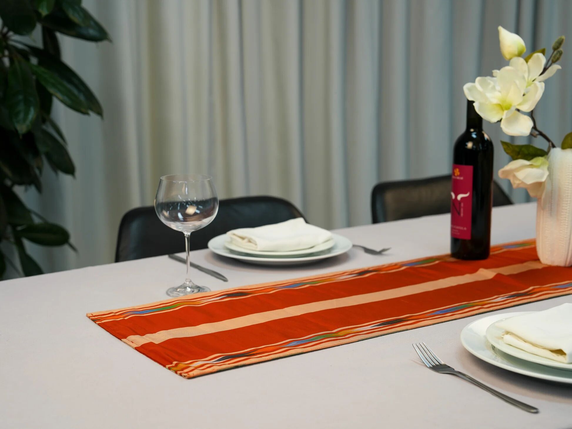 Global Tapestry silk table runner