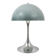Rare lampe de table Panthella par Verner Panton avec base chromée et abat-jour gris