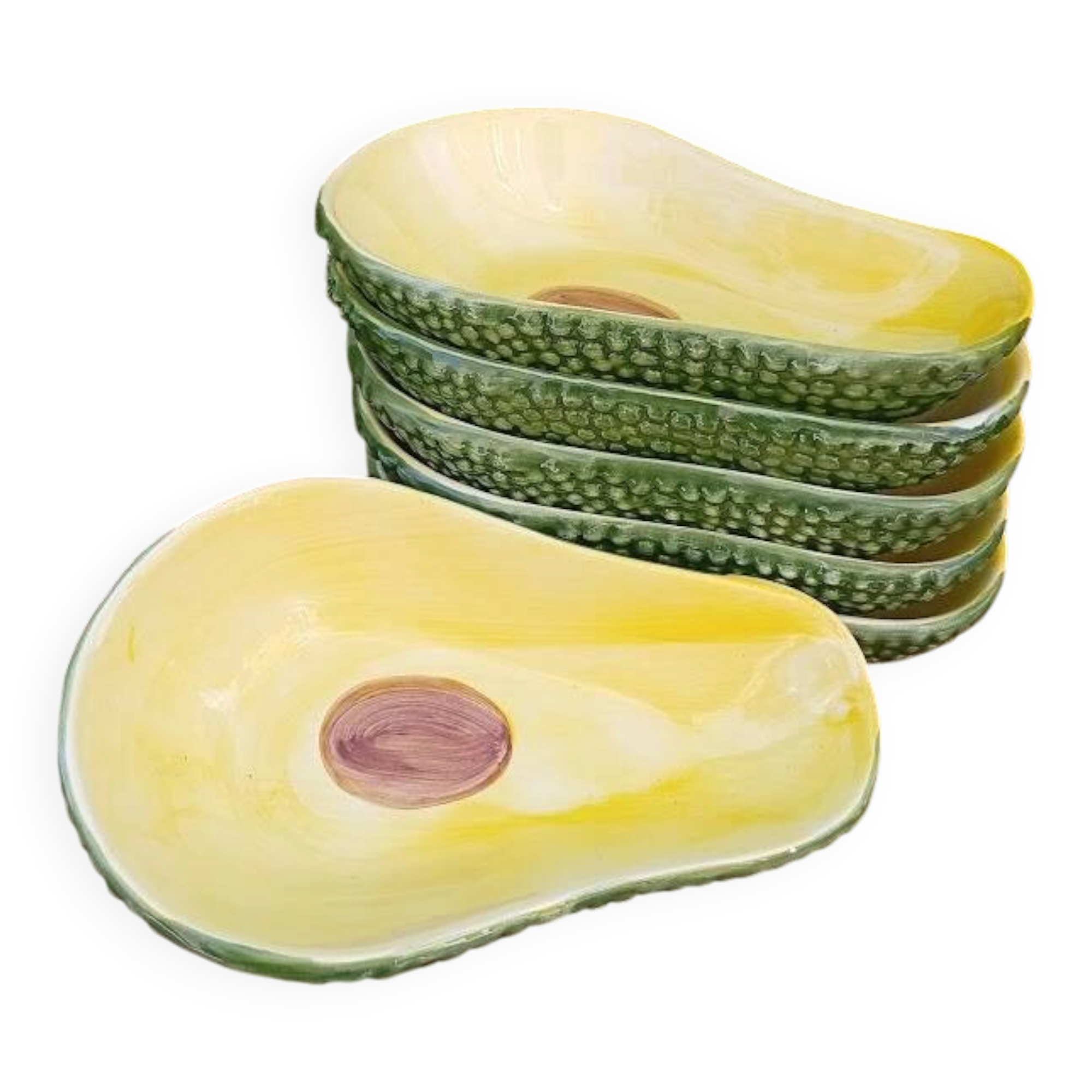 6 avocado bowls earthenware
