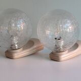 Set of 2 wall lamps, Germany of the 1970s.