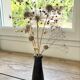 Antique amber glass vase