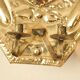 Pair of large baroque style mid-century Swedish brass sconces