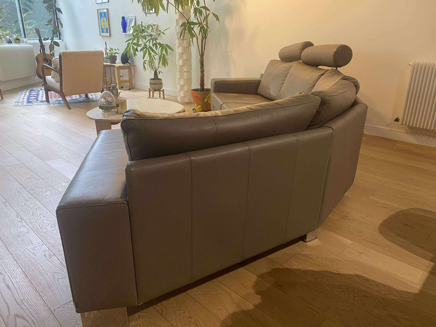 Canapé d'angle en cuir Bo concept