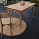 Old farmhouse table in raw solid wood with 1 drawer, for 4/6 people.