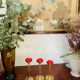 Suite of 3 vintage brass candle holders