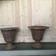 PAIR OF CACHE POTS/ VASES MEDICIS IN VINTAGE WICKER