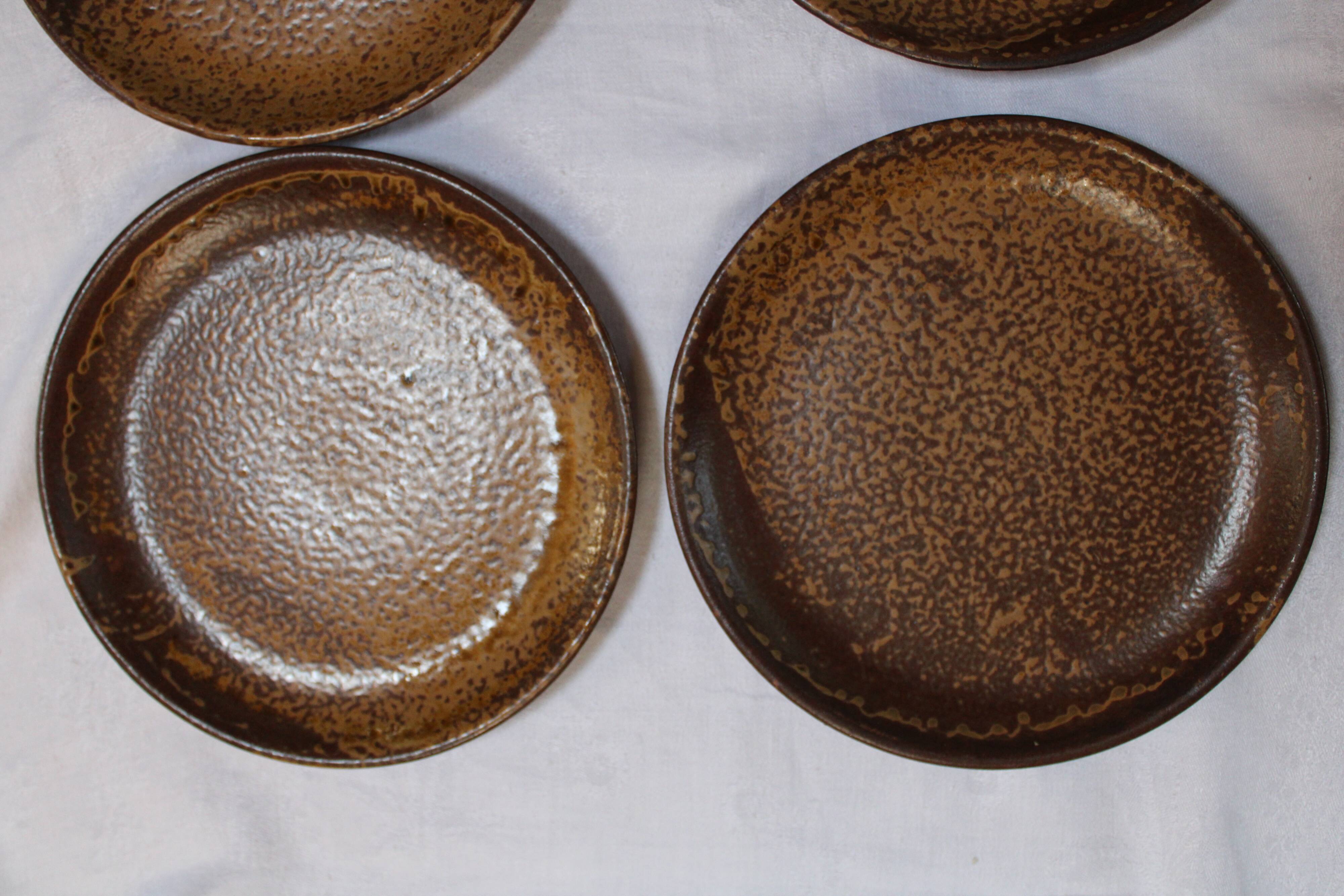 Set of 9 sandstone plates