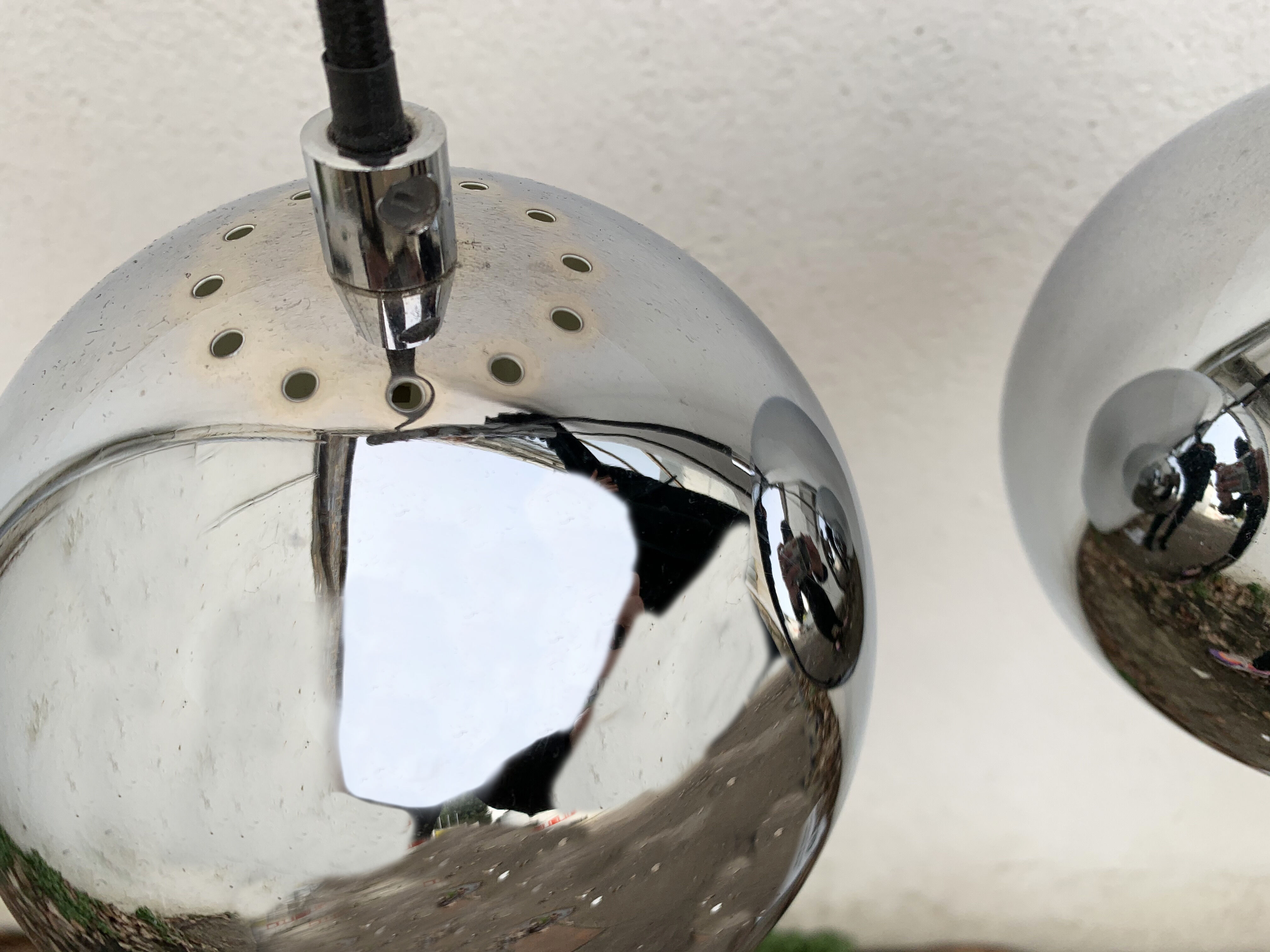 3-ball chrome hanging lamp