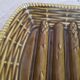 Khaki asparagus dish in vintage Sarregemines France slip