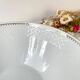 Saladier porcelaine blanche dorée BAVARIA modèle "Annabell"