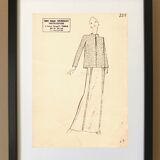 Drawing of the house Givenchy