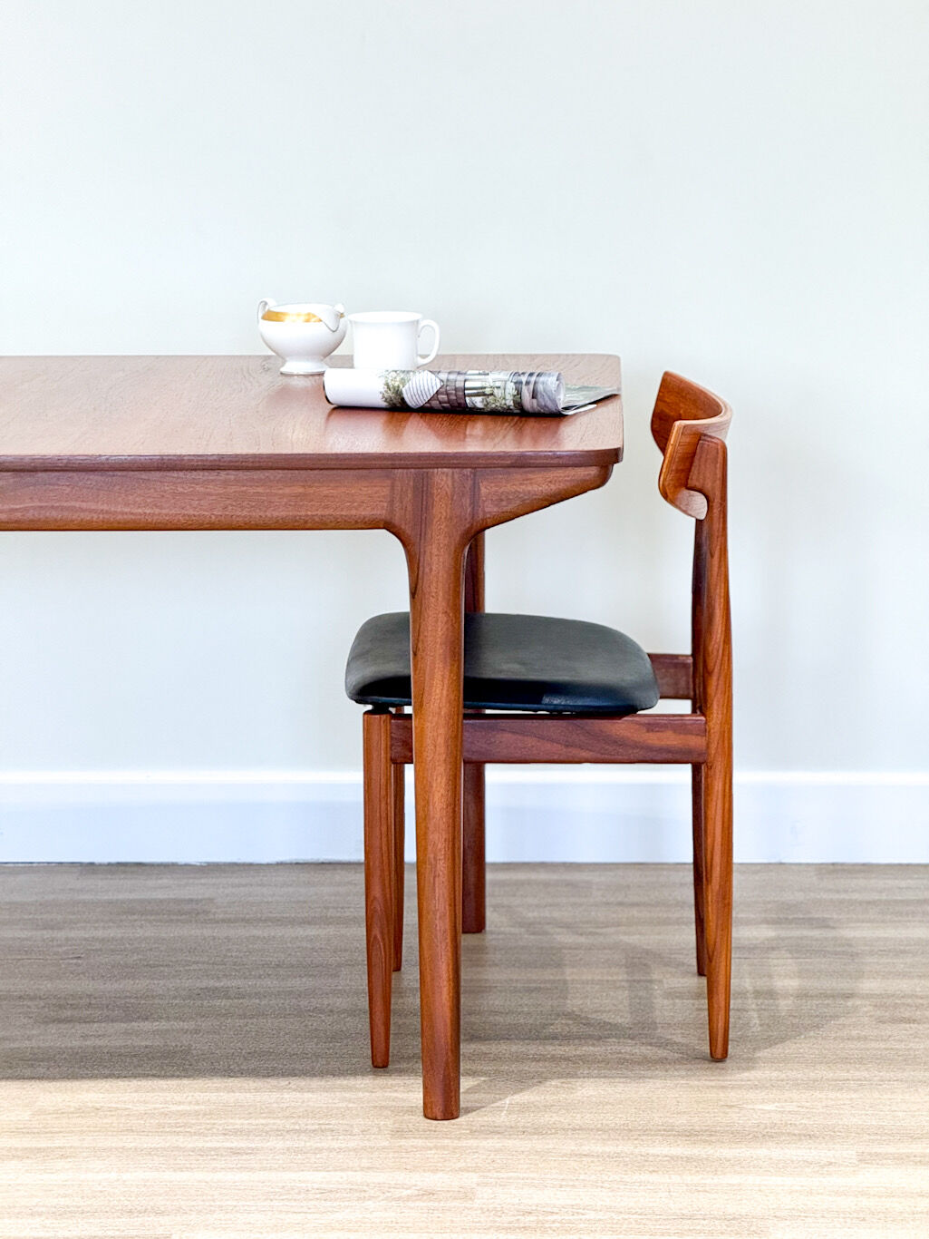 Mid-century McIntosh double extending dining table