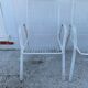 Lot de deux chaises en metal