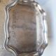 Tray in silver metal