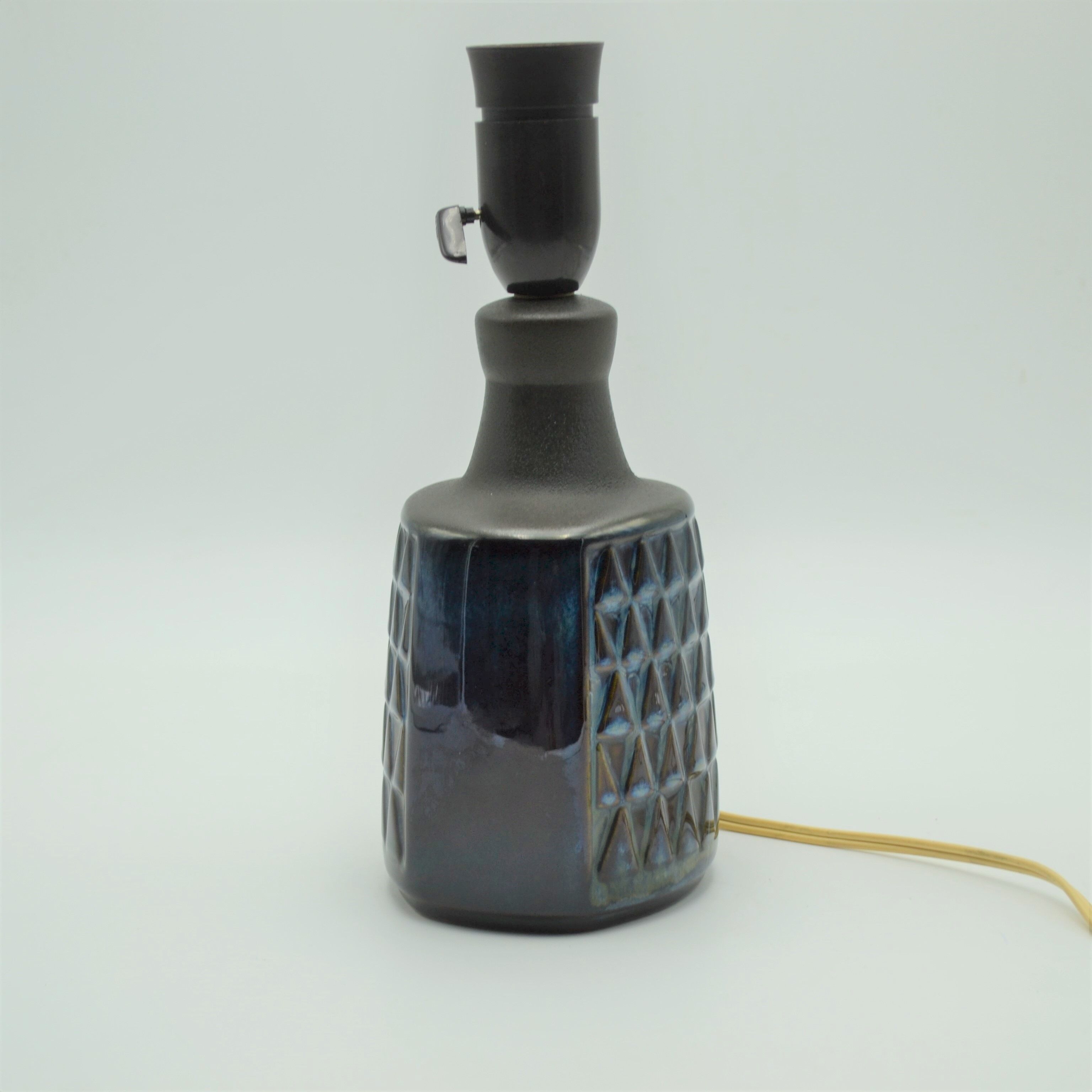 EJ64 series stoneware lamp by Einar Johansen for Søholm Stentøj