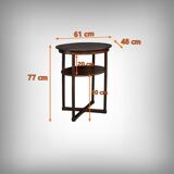 Beech pedestal table, by J. Hoffmann, Maison Thonet, Art Deco – 1930