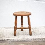 Tabouret vintage, tabouret bois, tabouret d'appoint, porte-plante