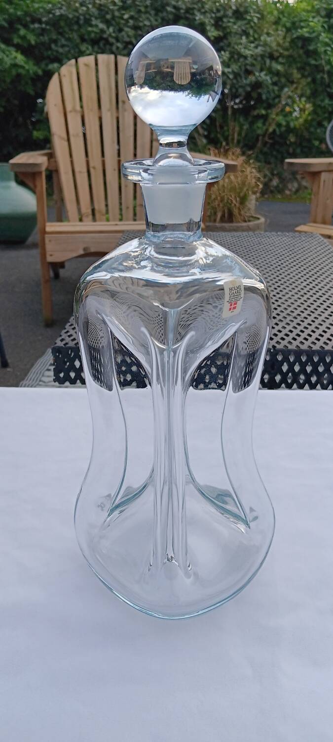 Carafe kastrup glas kluk kluk - jacob e.bang - holmegaard danemark mod