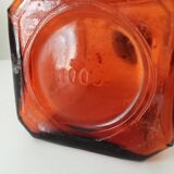 Old amber pharmacy bottle