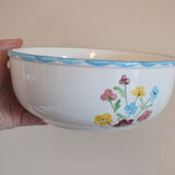 Salad bowl 50s Salins model Jocelyne - flowers