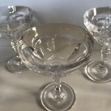 Crystal champagne glasses