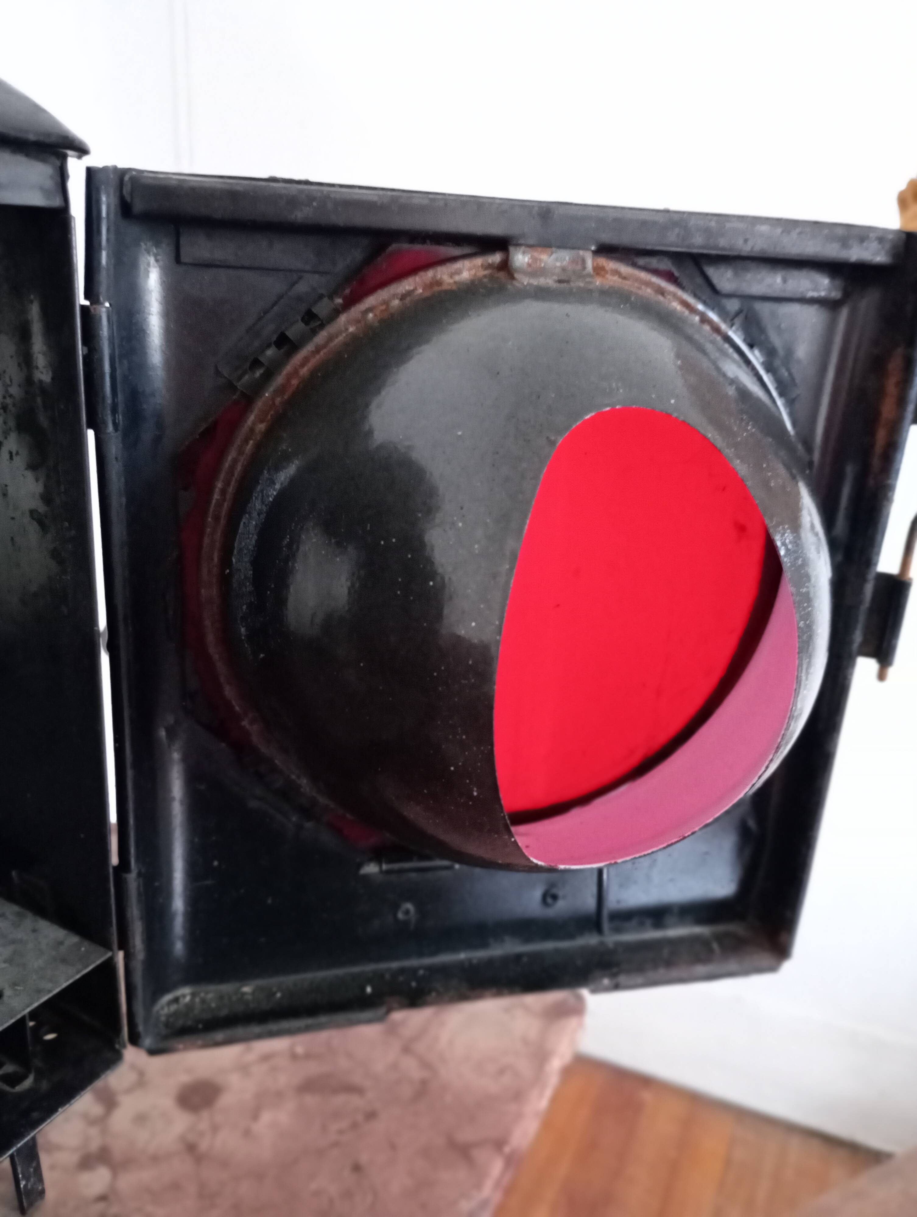 Ancienne lanterne SNCF allemande.