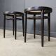 Pair of Thonet 214RH stools, 1980s
