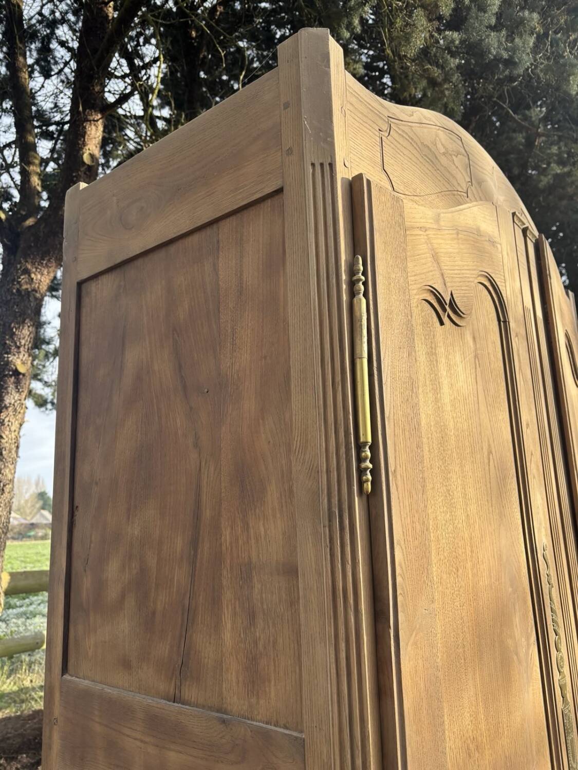 Solid cherry wood cabinet