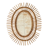 Rattan mirror 1960 48x60cm