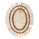 Rattan mirror 1960 48x60cm