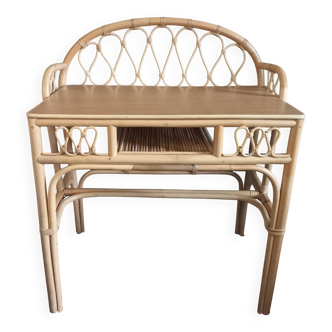Vintage rattan desk/commode