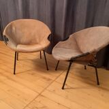 Pair of armchairs designed by Lusch Erzeugnis, Lusch & Co, Germany, 1960s