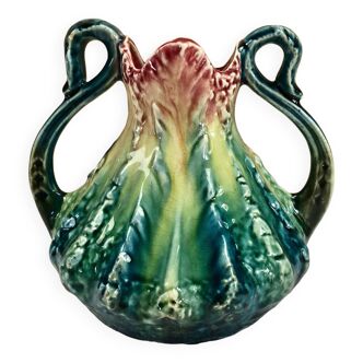Vase coloquinte en barbotine