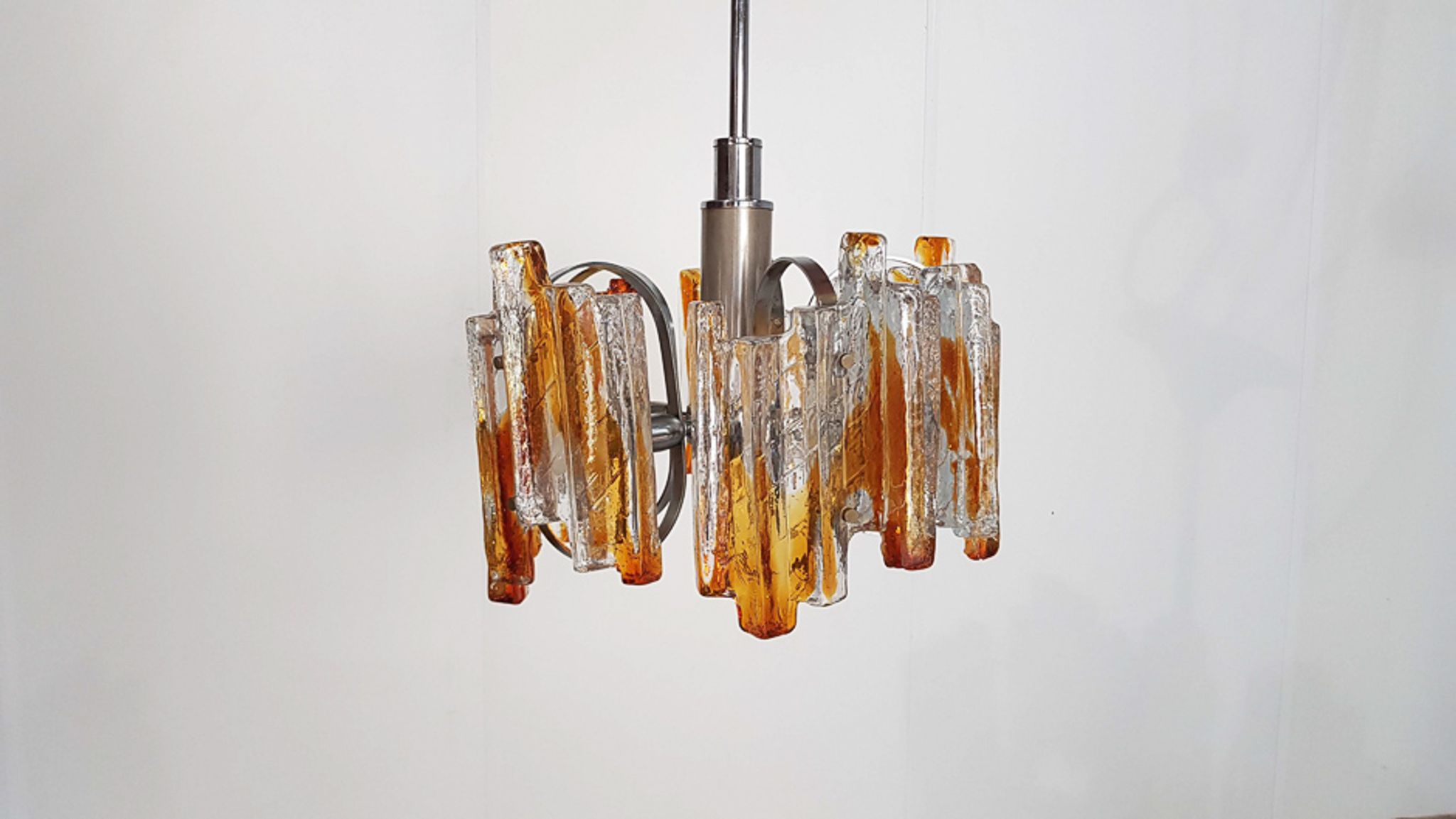 Murano glass chandelier by Carlo Nason for AV Mazzega, Italy 1970