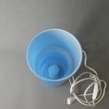 Lampe Fitz en verre bleu, Habitat, 1990