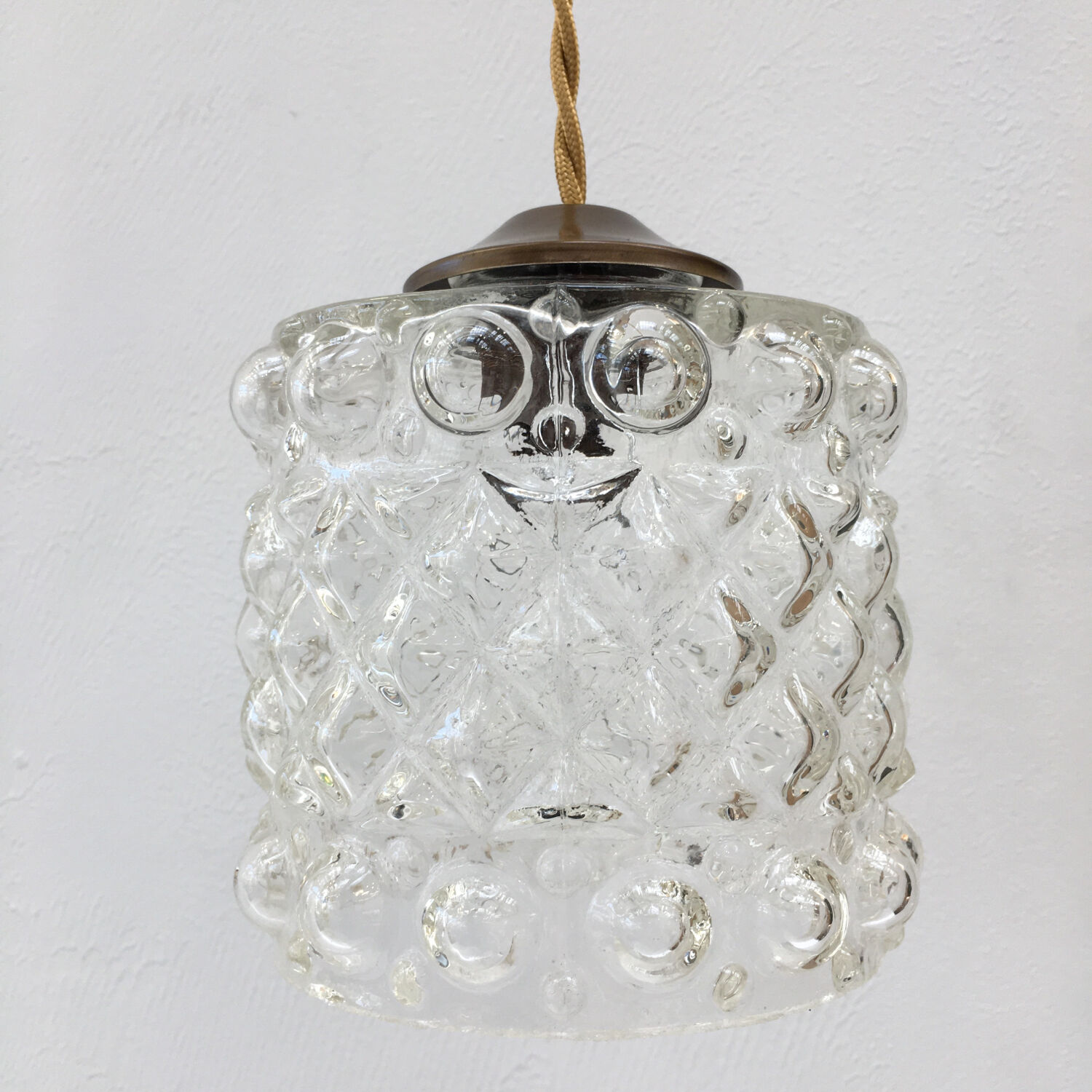 Vintage glass pendant lamp