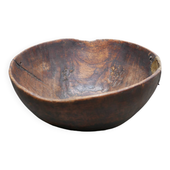 Antique African wooden salad bowl
