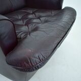 Design, Scandinavian, leather armchairs by Peem, 1970s, Finland