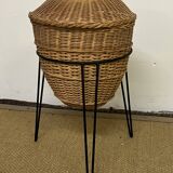 Panier à couture en rotin, 1960