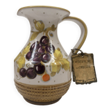 Fratelli Fanciullacci ceramic pitcher with grape decor