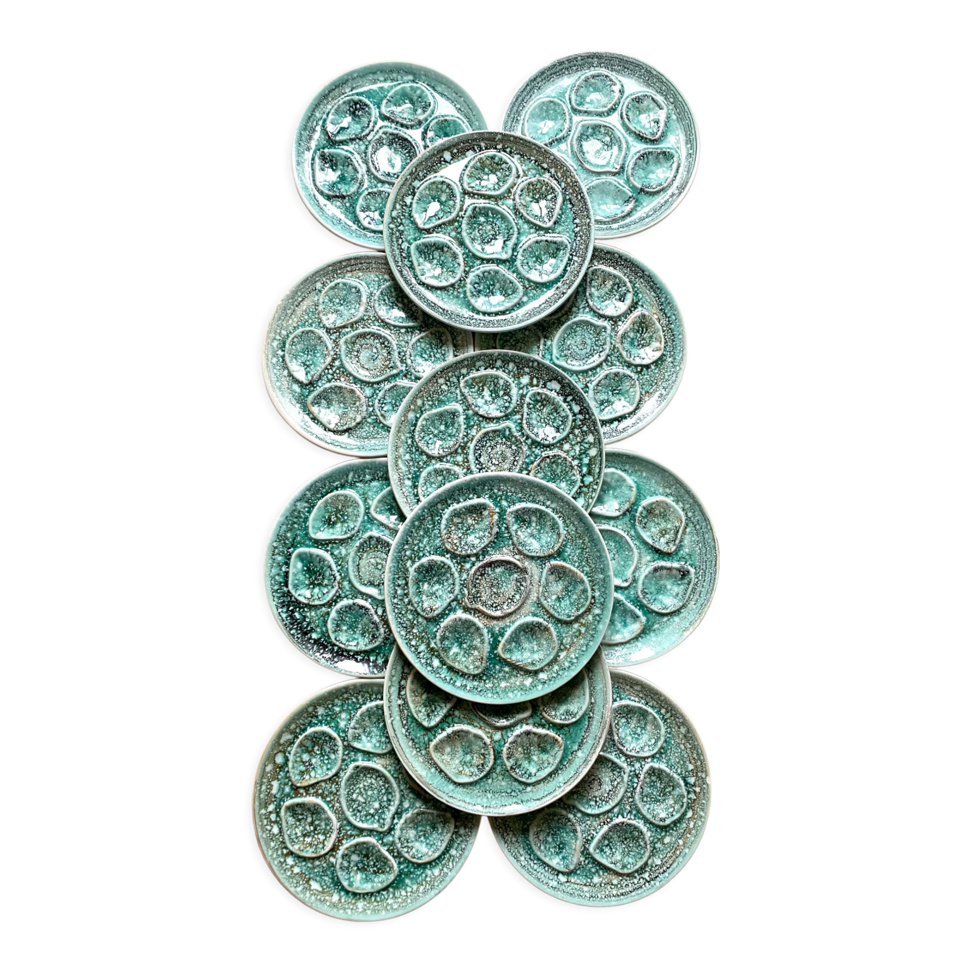 Niderviller oyster plates x12