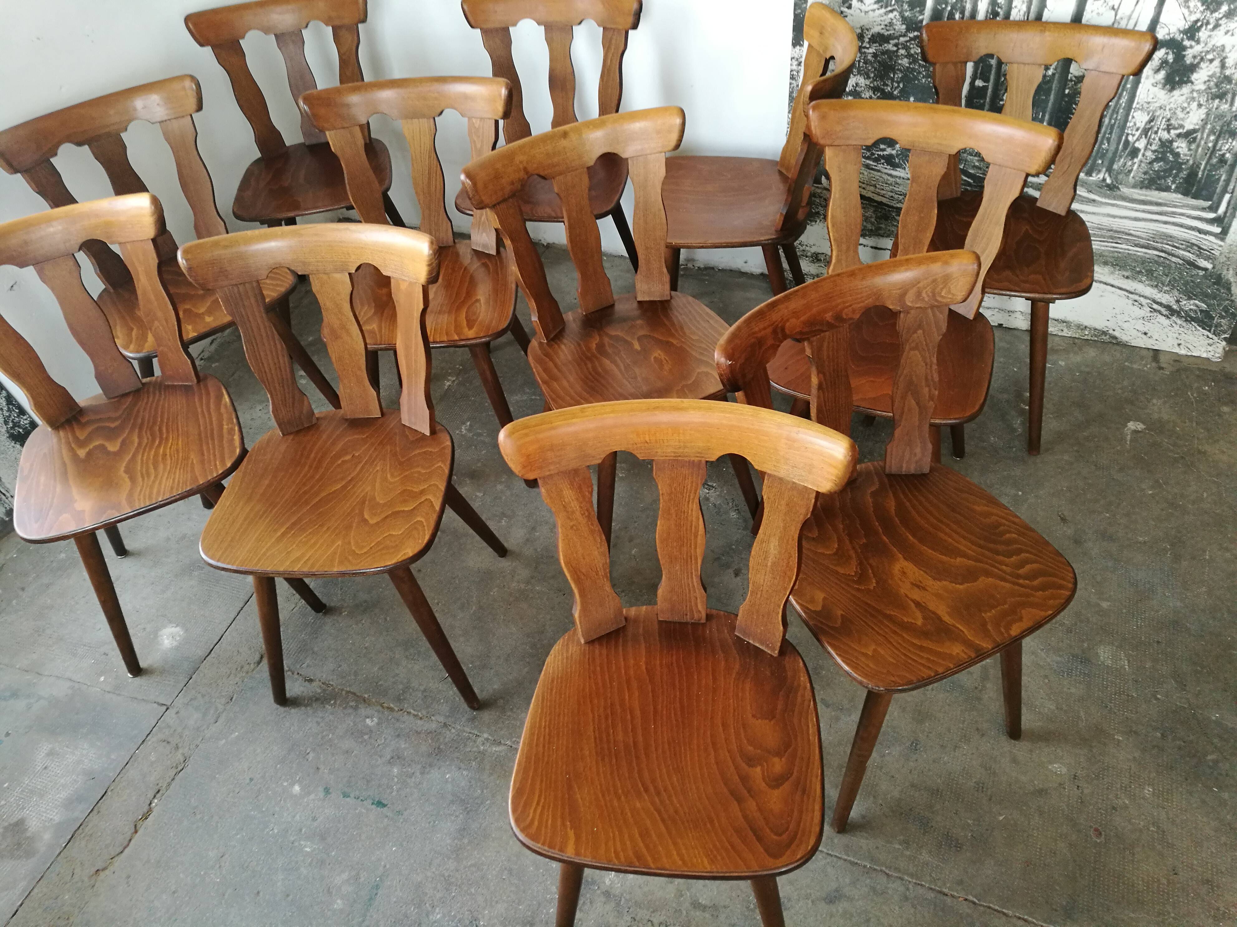 Set of 12 bistro chairs