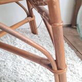 Pair of vintage rattan armchairs circa the 1970s.