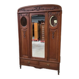 Antique Art Nouveau wardrobe