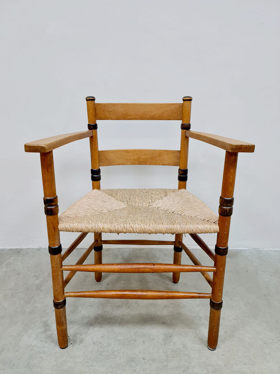 Art Deco rush armchair