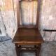 Old vintage raw wood lorraine chair