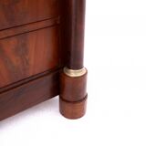 Antique chest of drawers with stone top, France, circa 1880. After restoration.