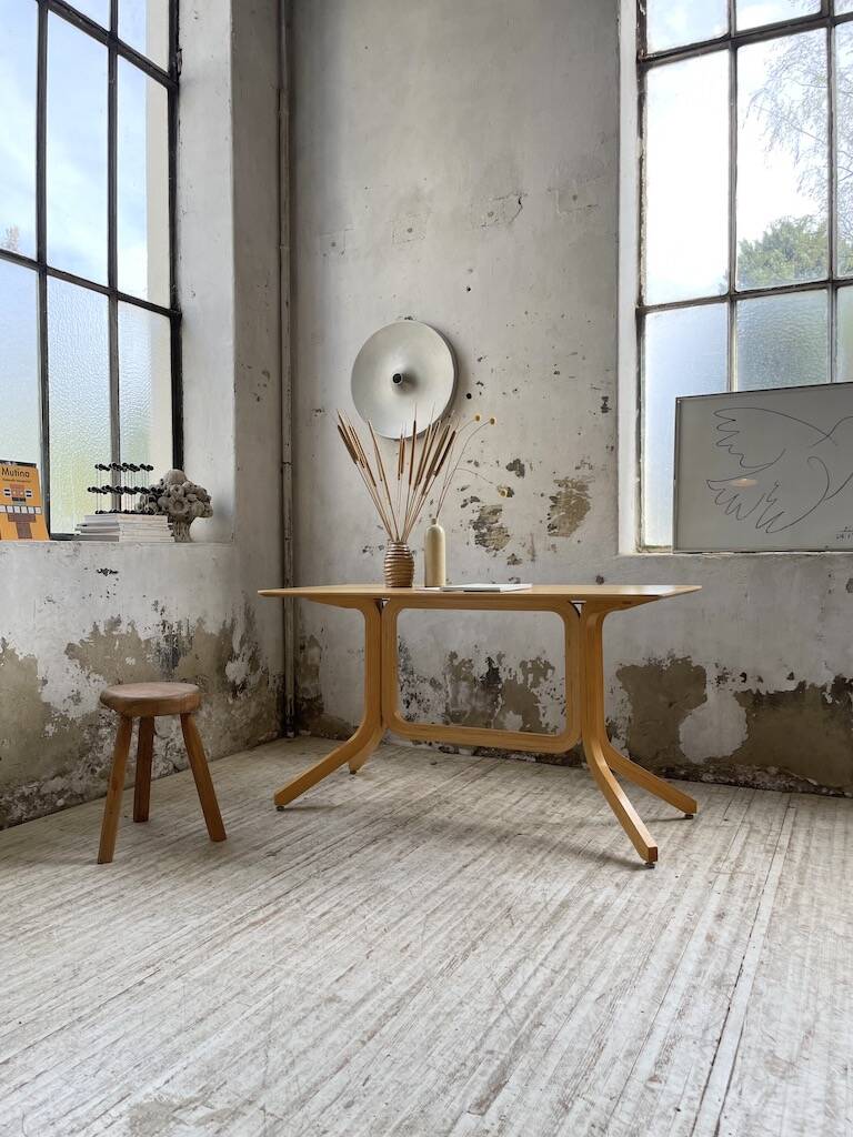 Alback bentwood beech table Ikea vintage