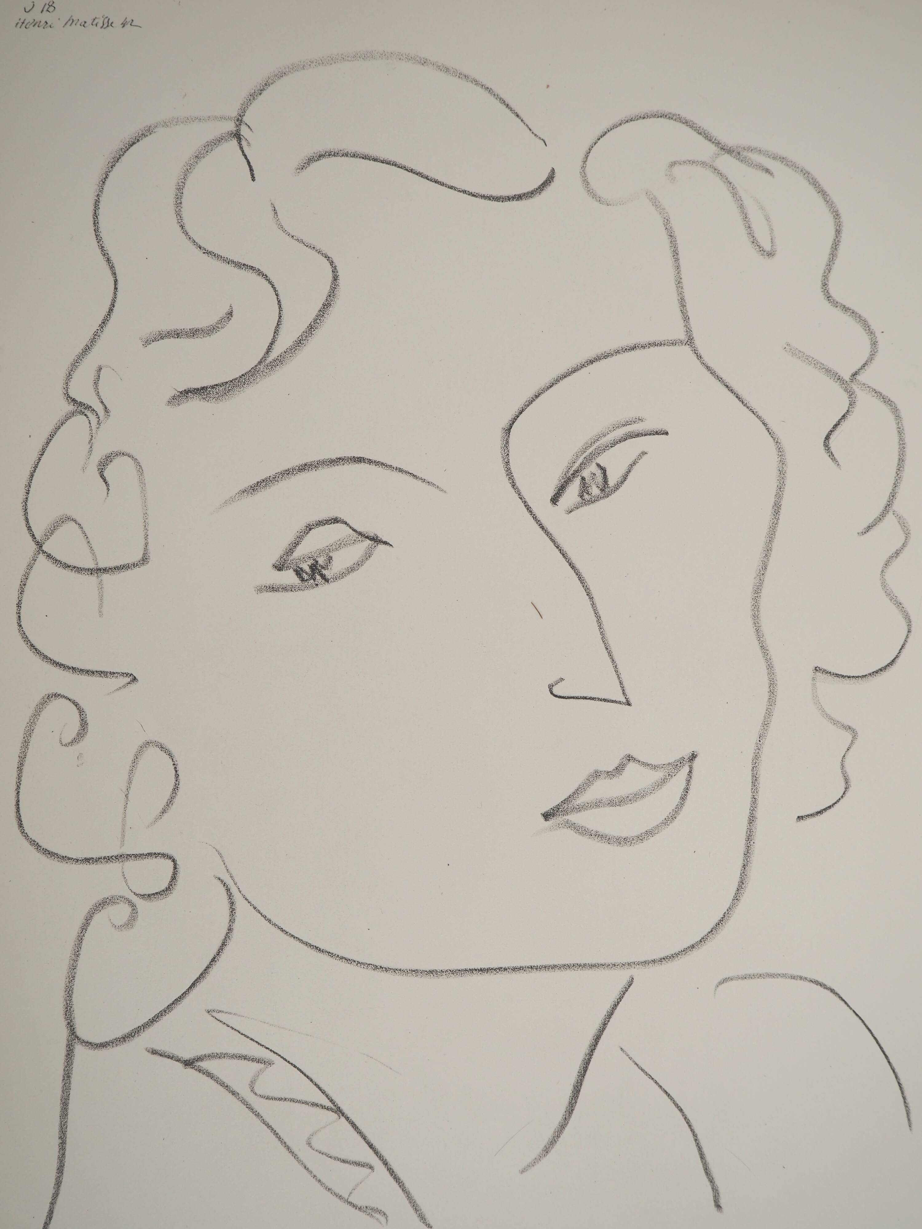 Henri Matisse: Young Girl with a Wry Smile, signed lithograph
